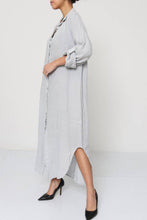 Afbeelding in Gallery-weergave laden, LÉA & LUC - Long shirt dresses in 100% Linen REF. 1484: Pink / Unique