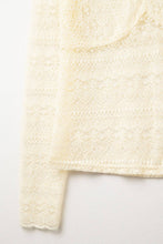 Afbeelding in Gallery-weergave laden, Q2—All Orders:Free Duties for the US,UK,and Canada - Romantic V-neck Lace Top With Long Sleeves in beige: BEIGE / L