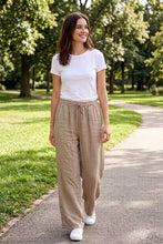 Afbeelding in Gallery-weergave laden, LÉA & LUC - 100% linen trousers REF. 30132: White / Unique