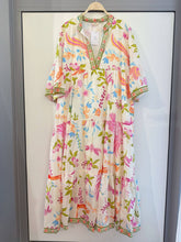 Afbeelding in Gallery-weergave laden, Orice - Long bohemian printed cotton dress - One size: 831 / One size