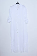 Afbeelding in Gallery-weergave laden, LÉA & LUC - Long shirt dresses in 100% Linen REF. 1484: Pink / Unique