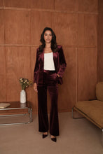 Afbeelding in Gallery-weergave laden, CHOKLATE PARIS - Ganny tailored jacket in velvet, single-button - V26115: Choco / 1S-1M-1L-1XL