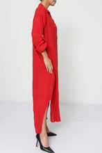 Afbeelding in Gallery-weergave laden, LÉA & LUC - Long shirt dresses in 100% Linen REF. 1484: Pink / Unique