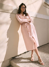 Afbeelding in Gallery-weergave laden, An'ge - OCTA orange embroidered shirt dress: Orange