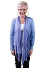 Afbeelding in Gallery-weergave laden, TINA Stephens Italy/Tees By Tina - Carla Open Cardi w/Silk Trim (CLS201): 672 Fuchsia