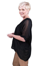 Afbeelding in Gallery-weergave laden, TINA Stephens Italy/Tees By Tina - Sasha Silk Double V-Neck Kaftan (BSS201): 100 White