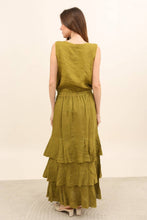 Afbeelding in Gallery-weergave laden, LÉA & LUC - Linen Skirt REF. 80420: Pink
