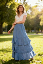 Afbeelding in Gallery-weergave laden, LÉA & LUC - Linen Skirt REF. 80420: Pink