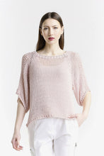 Afbeelding in Gallery-weergave laden, TINA Stephens Italy/Tees By Tina - Doris Closed Knit Ballet Sleeve Closed Knit Sweater (BQ906CK): 681 Blush / One Size