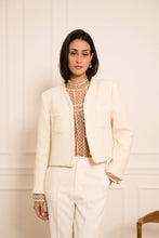 Afbeelding in Gallery-weergave laden, CHOKLATE PARIS - Tweed blazer jacket - CK08562: Ecru / 1S-1M-1L