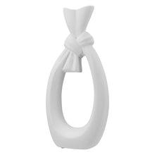 Afbeelding in Gallery-weergave laden, Gilde Handwerk Macrander GmbH & Co. KG - Vase “Loop” set of 2, h.40 cm: Watertight / Black/white / Pottery