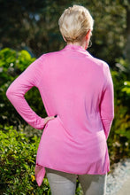 Afbeelding in Gallery-weergave laden, TINA Stephens Italy/Tees By Tina - Carla Open Cardi w/Silk Trim (CLS201): 672 Fuchsia