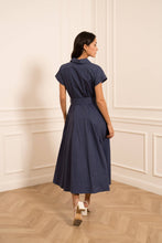 Afbeelding in Gallery-weergave laden, CHOKLATE PARIS - Cotton shirt dress - CK08551-1: Denim / 1S-1M-1 L