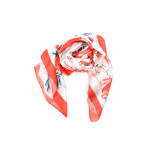 Afbeelding in Gallery-weergave laden, Vimoda - Printed square scarf – Colorful floral pattern: Red