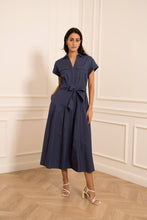 Afbeelding in Gallery-weergave laden, CHOKLATE PARIS - Cotton shirt dress - CK08551-1: Denim / 1S-1M-1 L