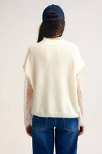 Afbeelding in Gallery-weergave laden, Q2—All Orders:Free Duties for the US,UK,and Canada - Soft Knit Sleeveless sweater with lace lining: CREAM / ONE