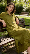Afbeelding in Gallery-weergave laden, LÉA & LUC - Long shirt dresses in 100% Linen REF. 1484: Tabaco / Unique
