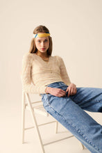 Afbeelding in Gallery-weergave laden, Q2—All Orders:Free Duties for the US,UK,and Canada - Romantic V-neck Lace Top With Long Sleeves in beige: BEIGE / L