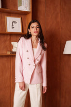 Afbeelding in Gallery-weergave laden, Attentif Paris - Fitted tweed blazer: Blue / S/M/L/XL