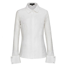 Afbeelding in Gallery-weergave laden, Smart and Joy - Long sleeve fitted lace blouse: White / EN 42