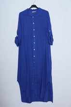 Afbeelding in Gallery-weergave laden, LÉA & LUC - Long shirt dresses in 100% Linen REF. 1484: White / Unique