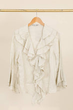 Afbeelding in Gallery-weergave laden, LÉA & LUC - Linen Ruffled Shirt REF. 12186: Beige