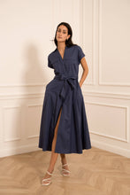 Afbeelding in Gallery-weergave laden, CHOKLATE PARIS - Cotton shirt dress - CK08551-1: Denim / 1S-1M-1 L