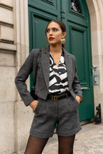 Afbeelding in Gallery-weergave laden, LULUMARY - Blazer court tweed V324: White / 2S 2M 2L