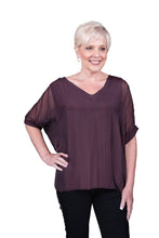 Afbeelding in Gallery-weergave laden, TINA Stephens Italy/Tees By Tina - Sasha Silk Double V-Neck Kaftan (BSS201): 100 White