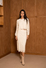 Afbeelding in Gallery-weergave laden, CHOKLATE PARIS - Garance midi skirt in guipure lace - 81026-1: Ecru / 1S-1M-1 L