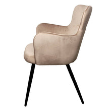 Afbeelding in Gallery-weergave laden, Pole To Pole - Wing Chair (Velvet): Sand White