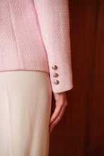 Afbeelding in Gallery-weergave laden, Attentif Paris - Fitted tweed blazer: Blue / S/M/L/XL
