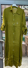 Afbeelding in Gallery-weergave laden, LÉA & LUC - Long shirt dresses in 100% Linen REF. 1484: Sky Blue / Unique