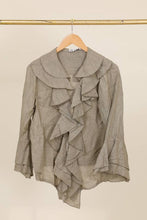 Afbeelding in Gallery-weergave laden, LÉA & LUC - Linen Ruffled Shirt REF. 12186: Blanc