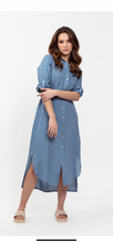 Afbeelding in Gallery-weergave laden, LÉA & LUC - Long shirt dresses in 100% Linen REF. 1484: Tabaco / Unique