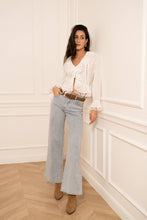 Afbeelding in Gallery-weergave laden, CHOKLATE PARIS - Ruffled cotton blouse - CK08557: White / 1S-1M-1 L