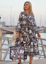 Afbeelding in Gallery-weergave laden, FRESH COTTON CLOTHING S.L. - NEW IN Elegant Monochrome Cotton Shirt Dress