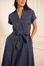 Afbeelding in Gallery-weergave laden, CHOKLATE PARIS - Cotton shirt dress - CK08551-1: Denim / 1S-1M-1 L