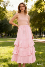 Afbeelding in Gallery-weergave laden, LÉA & LUC - Linen Skirt REF. 80420: White