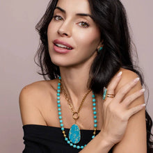 Afbeelding in Gallery-weergave laden, PHOEBE´S - Turquoise Set Necklace | Real Stone Jewelry