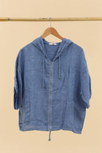 Afbeelding in Gallery-weergave laden, linen zip-up jacket with hood