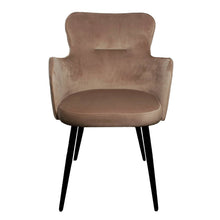 Afbeelding in Gallery-weergave laden, Pole To Pole - Wing Chair (Velvet): Sand White