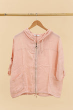 Afbeelding in Gallery-weergave laden, linen zip-up jacket with hood