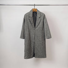 Afbeelding in Gallery-weergave laden, Cecile Wang - Sequin coat with integrated scarf in gray TDM93625: Grey
