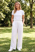 Afbeelding in Gallery-weergave laden, LÉA & LUC - 100% linen trousers REF. 30132: White / Unique