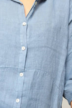 Afbeelding in Gallery-weergave laden, LÉA & LUC - Long shirt dresses in 100% Linen REF. 1484: Tabaco / Unique