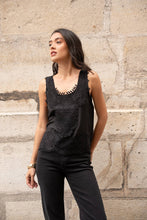 Afbeelding in Gallery-weergave laden, CHOKLATE PARIS - Top with lace insert - CK08500: White / 1S-1M-1 L