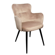 Afbeelding in Gallery-weergave laden, Pole To Pole - Wing Chair (Velvet): Sand White