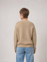 Afbeelding in Gallery-weergave laden, Cécile Wang - Diamond-pattern wool-cashmere sweater HYC6665: Taupe
