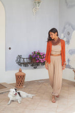 Afbeelding in Gallery-weergave laden, Bijondo - Amelia rayon short mesh cardigan: Orange / One size
